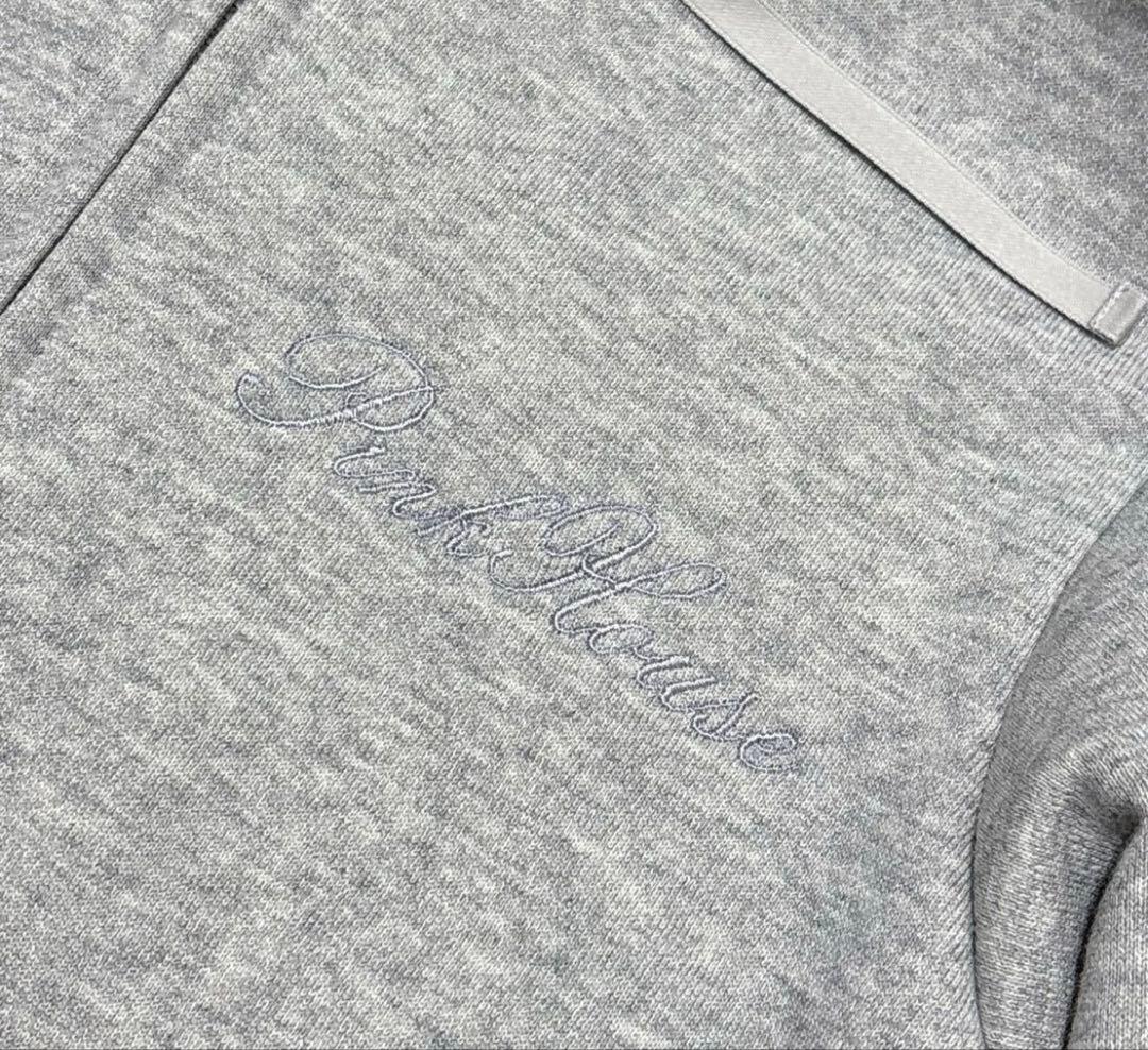 ピンクハウス　裾フリル　チュニックパーカー フード ペプラムパーカー　F