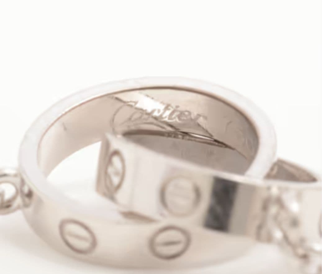 Cartier　カルティエ　ベビーラブネックレス　ホワイトゴールド