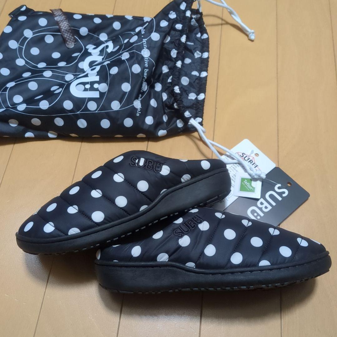 SUBU ドット柄サンダル サイズ0 収納袋付き