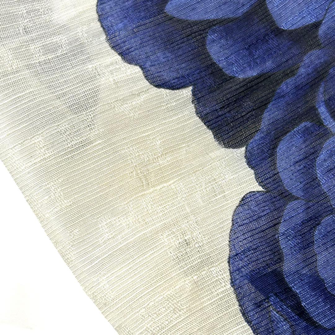 【美品】レオナール　テーラードジャケット　花柄　リネン×シルク　日本製　11AR