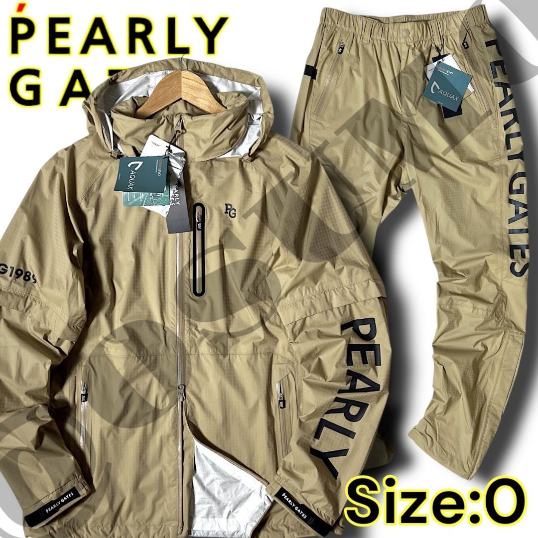定66000円 上下セット 0 パーリーゲイツ レインジャケット パンツ