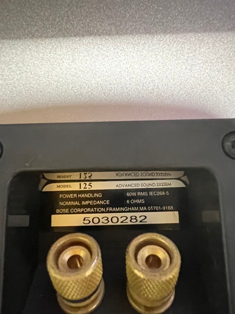 値下げBose スピーカー モデル125 モンスタースピーカーケーブル付属