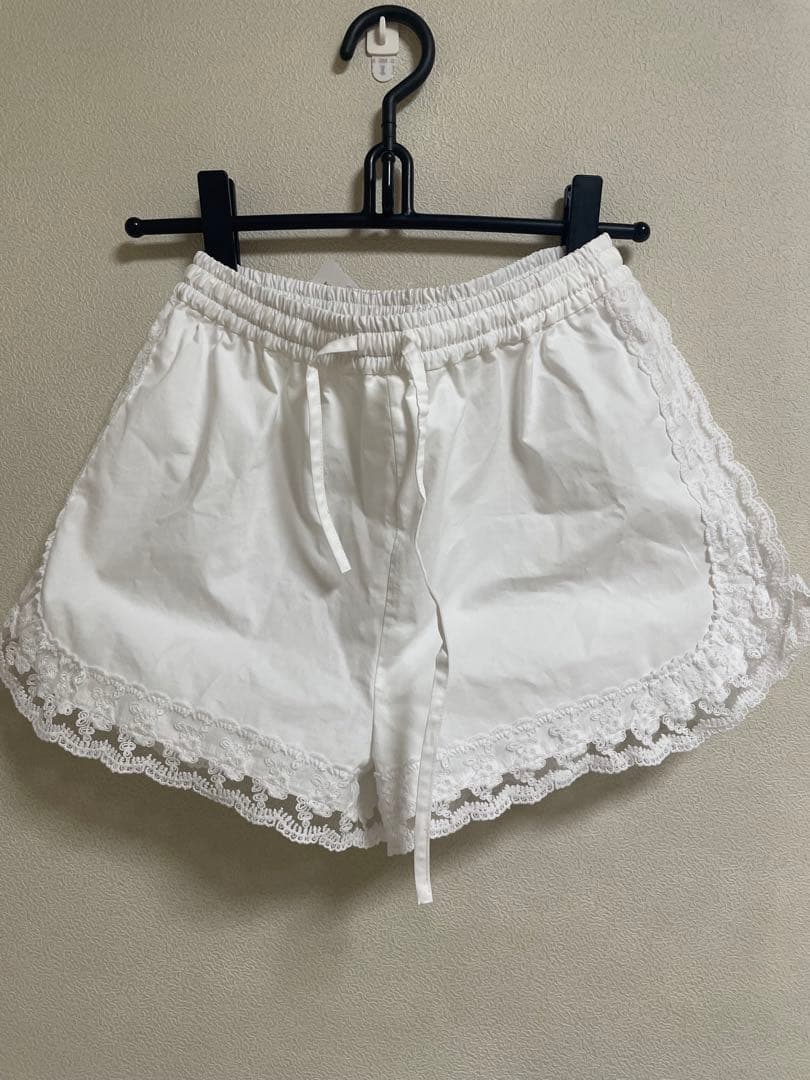 U by SPICK&SPAN サイドレースショートパンツ