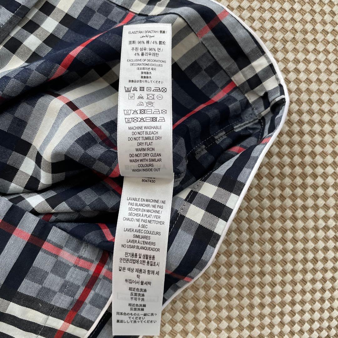 バーバリーキッズ　シャツ　パンツ　チェック　8y 128cm