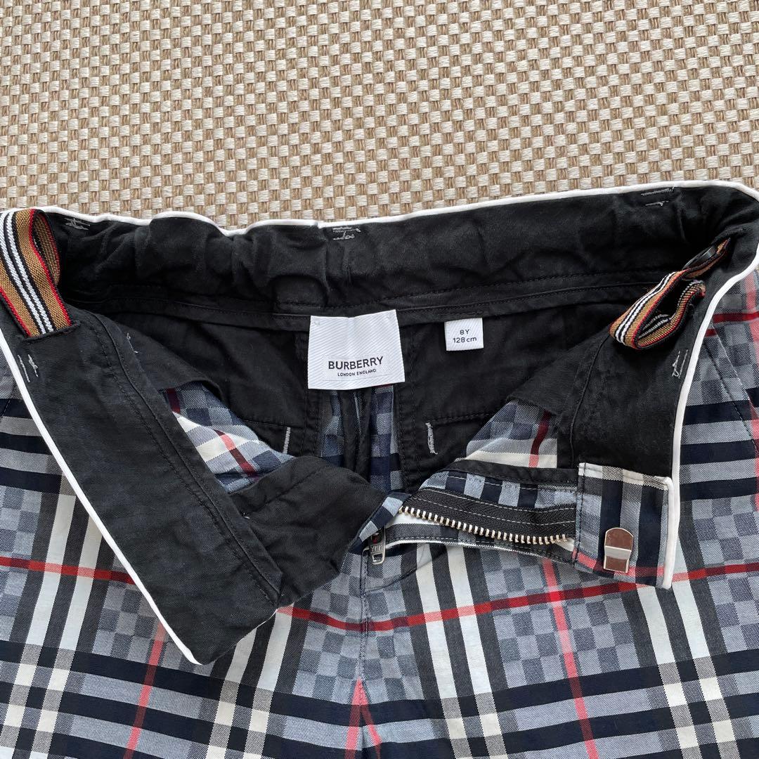 バーバリーキッズ　シャツ　パンツ　チェック　8y 128cm
