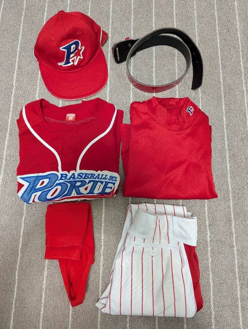 ポルテ ユニフォームセット130 キャップ付き Sサイズ ハーフパンツ150付き