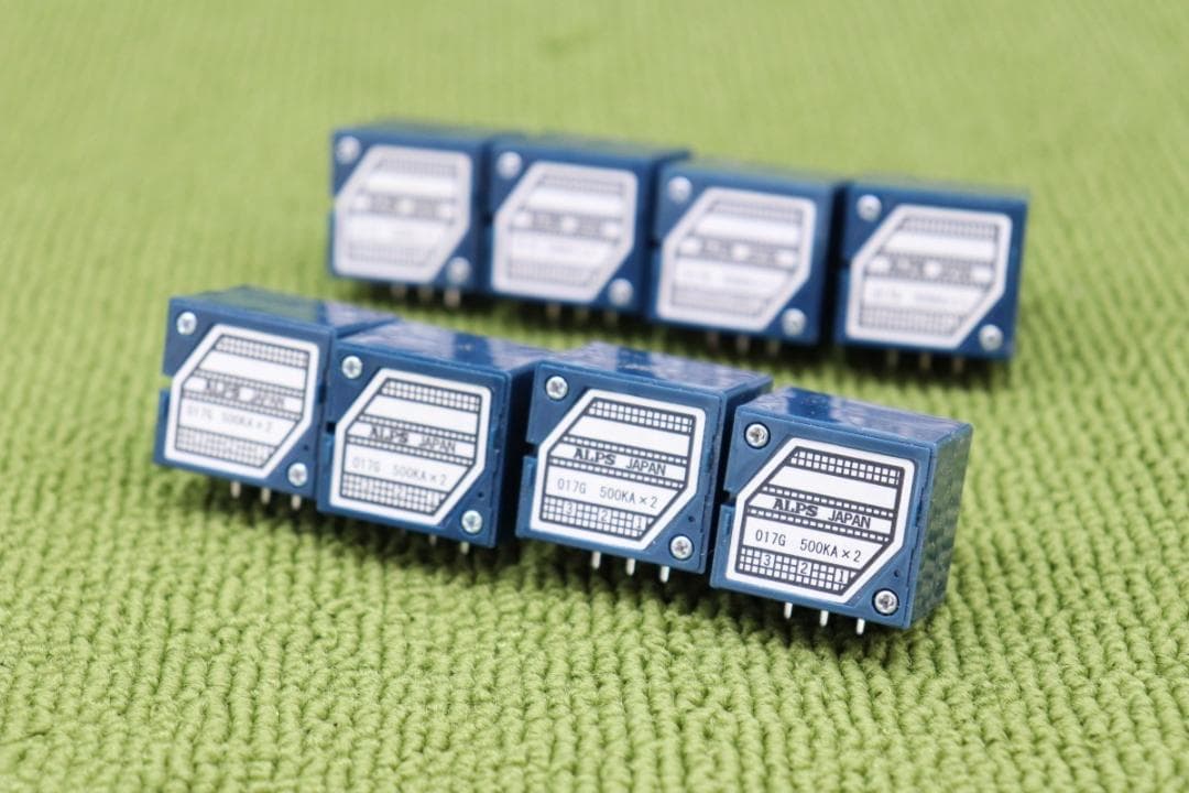 500K8個基板おまけ正規 アルプス  2連 ボリューム クリックなし RK27