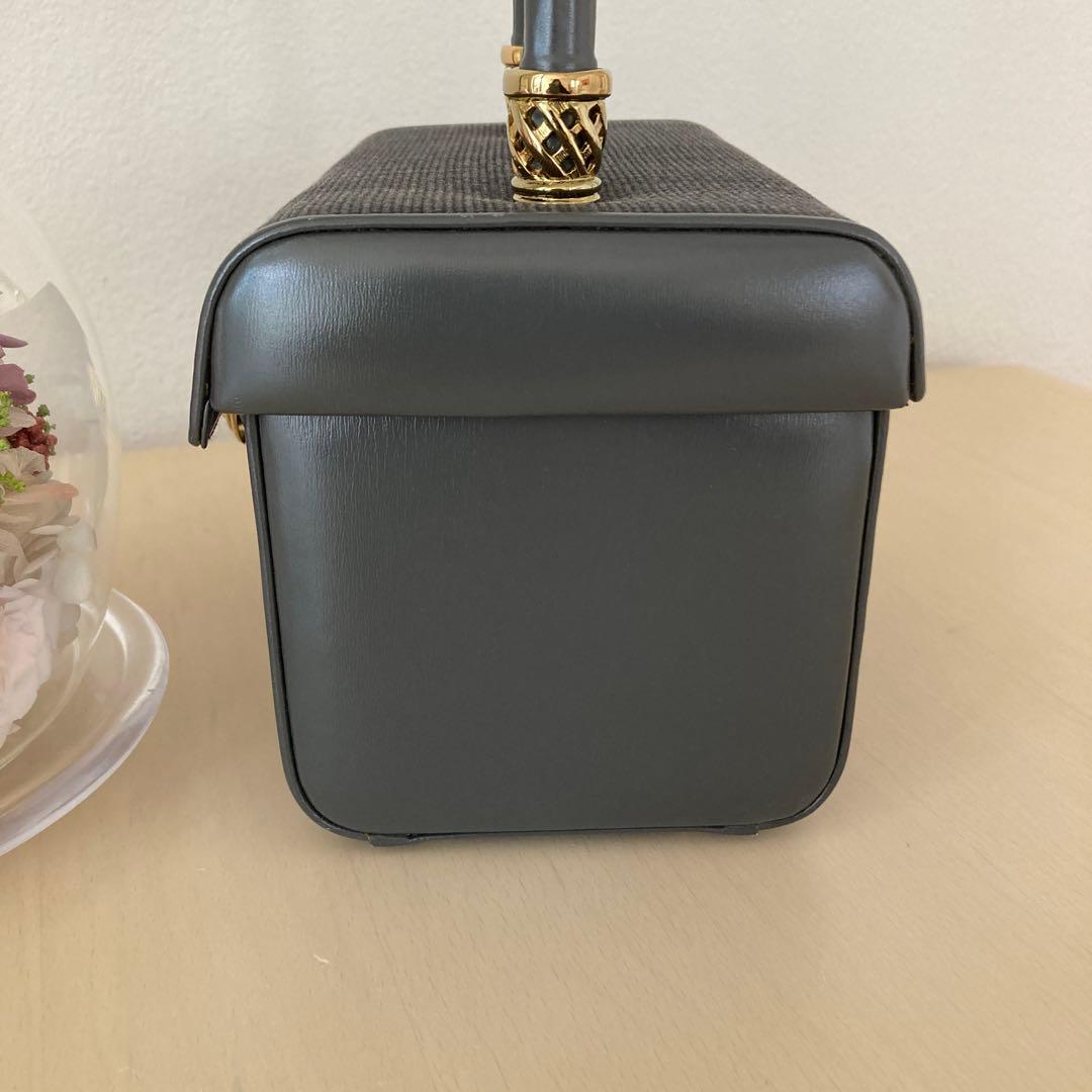 美品❣️コンテスホースヘアーグレー　ハンドバッグ