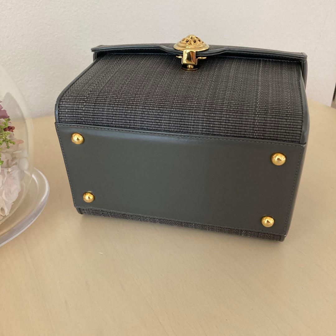 美品❣️コンテスホースヘアーグレー　ハンドバッグ