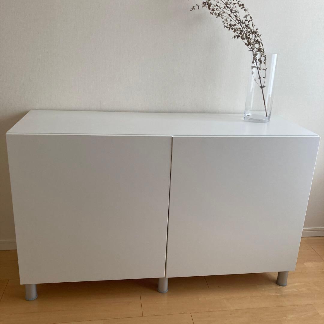 IKEA ベストー　収納棚　白