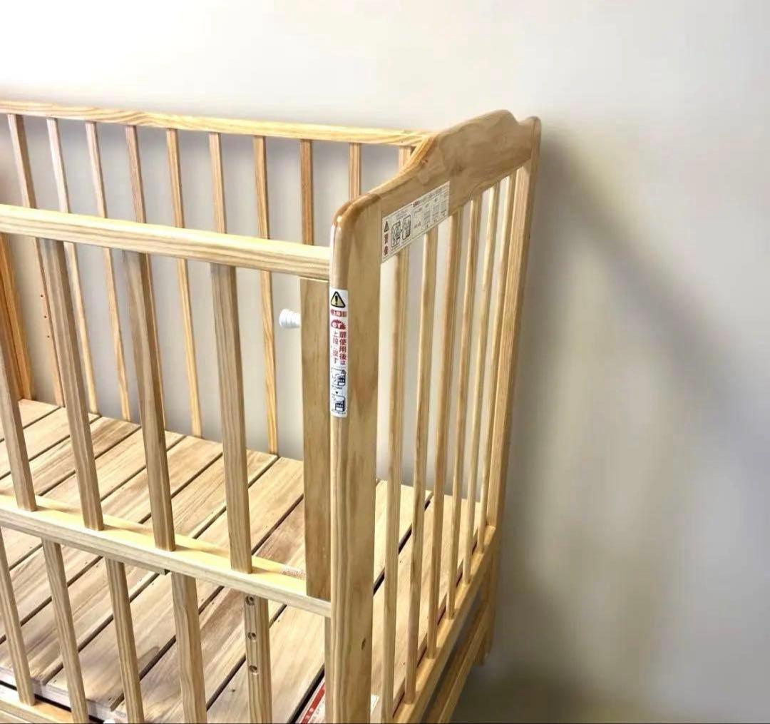 KATOJIカトージ ハイシートベビーベッド　ハイタイプ　ベビーベッド