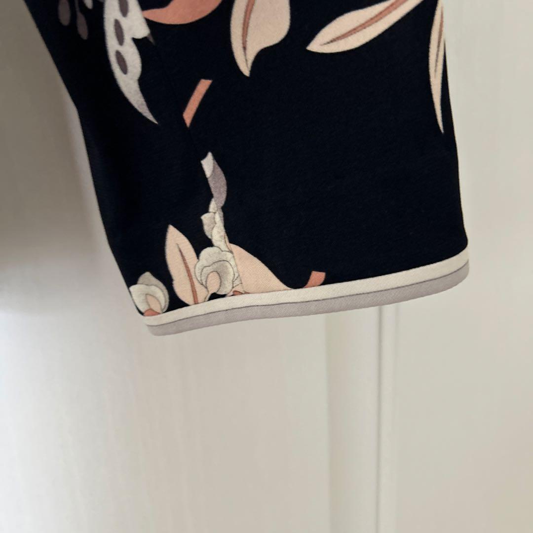 LEONARD サイズ　40 ブラックフラワープリント テーラードジャケット