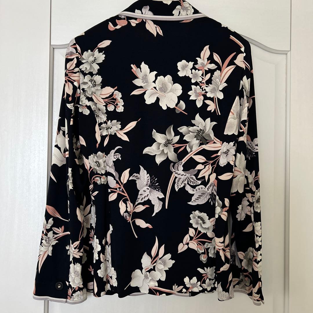 LEONARD サイズ　40 ブラックフラワープリント テーラードジャケット