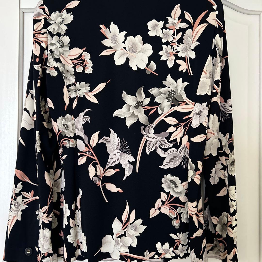 LEONARD サイズ　40 ブラックフラワープリント テーラードジャケット