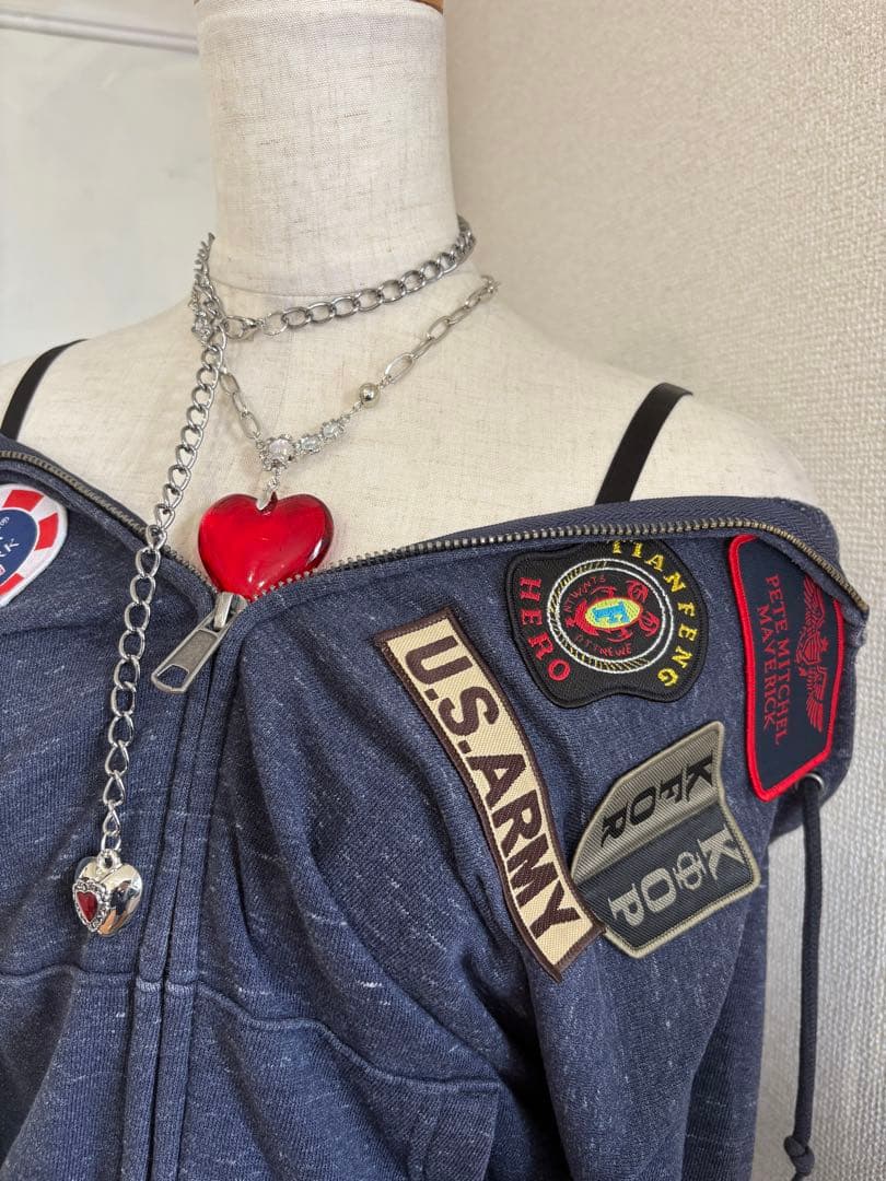 レア✴︎ワッペン軍もの平成ギャルフェアリーグランジNANA平成ギャルy2k古着屋