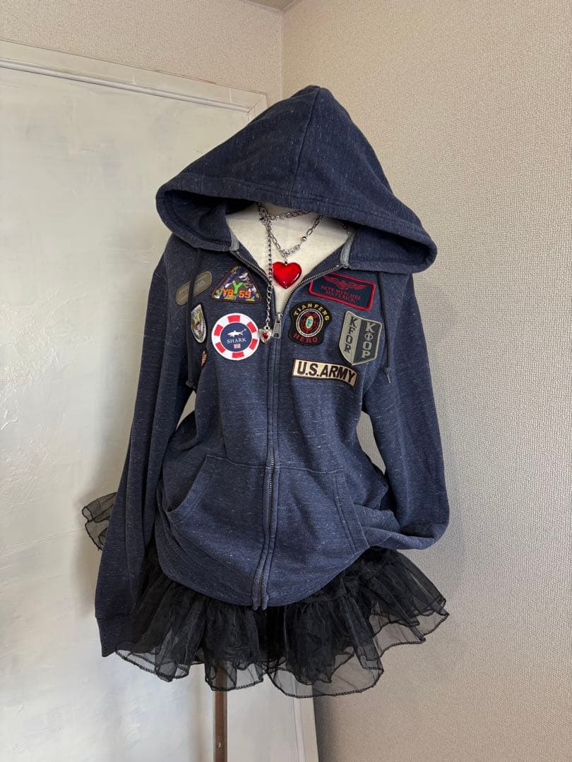 レア✴︎ワッペン軍もの平成ギャルフェアリーグランジNANA平成ギャルy2k古着屋