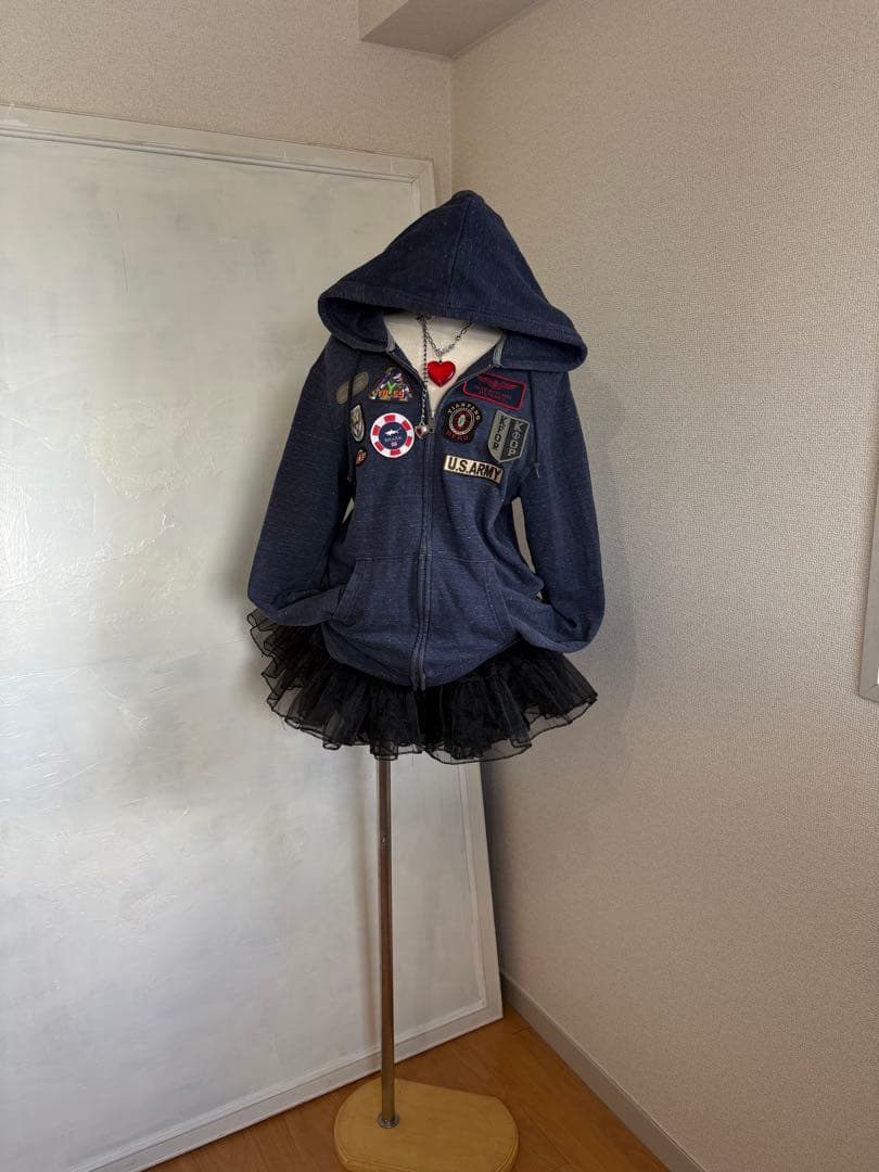 レア✴︎ワッペン軍もの平成ギャルフェアリーグランジNANA平成ギャルy2k古着屋