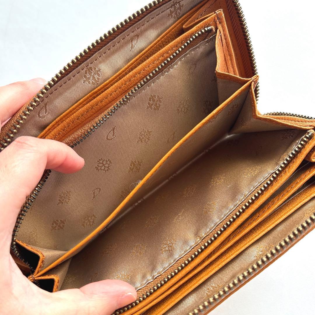 【新品】DAKOTA ダコタ アーブル クルミ 胡桃 ラウンドファスナー長財布