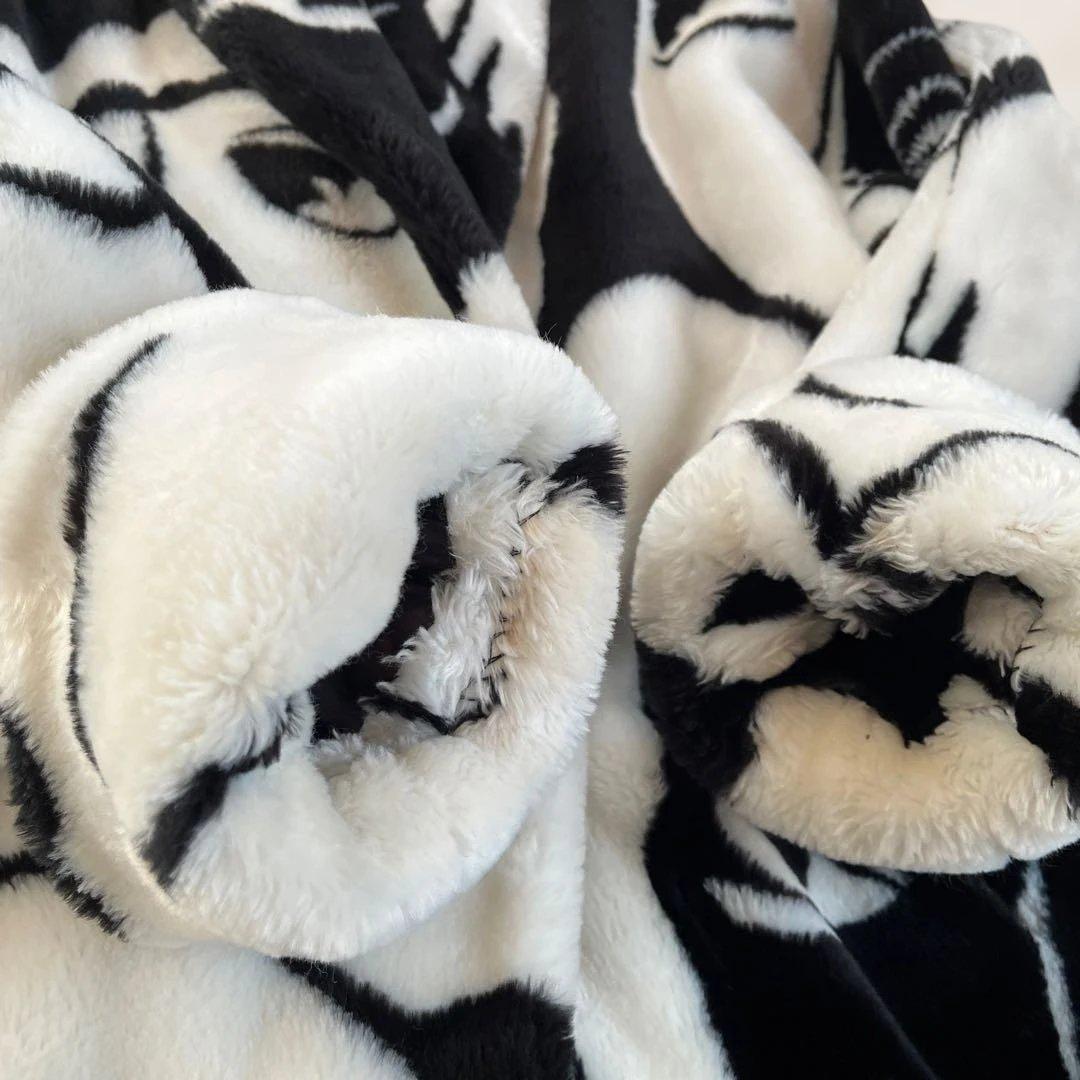 80s DONNYBROOK USA製 face柄 fakefar coat