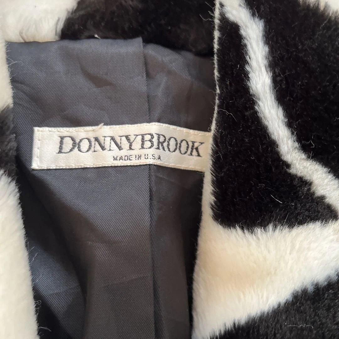 80s DONNYBROOK USA製 face柄 fakefar coat