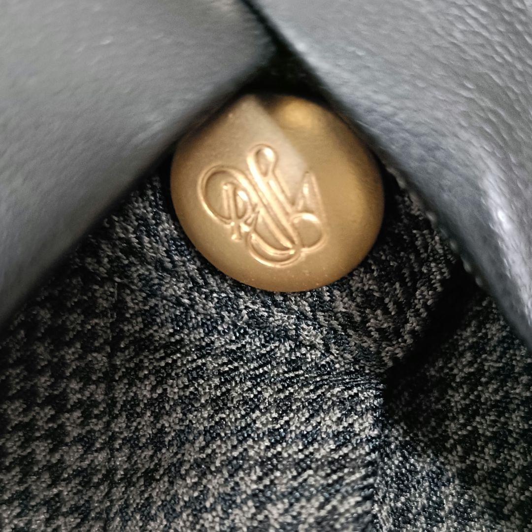 新品未使用【ロージーモンスター】エコレザー　ワンピース　金ボタン　千鳥格子　M