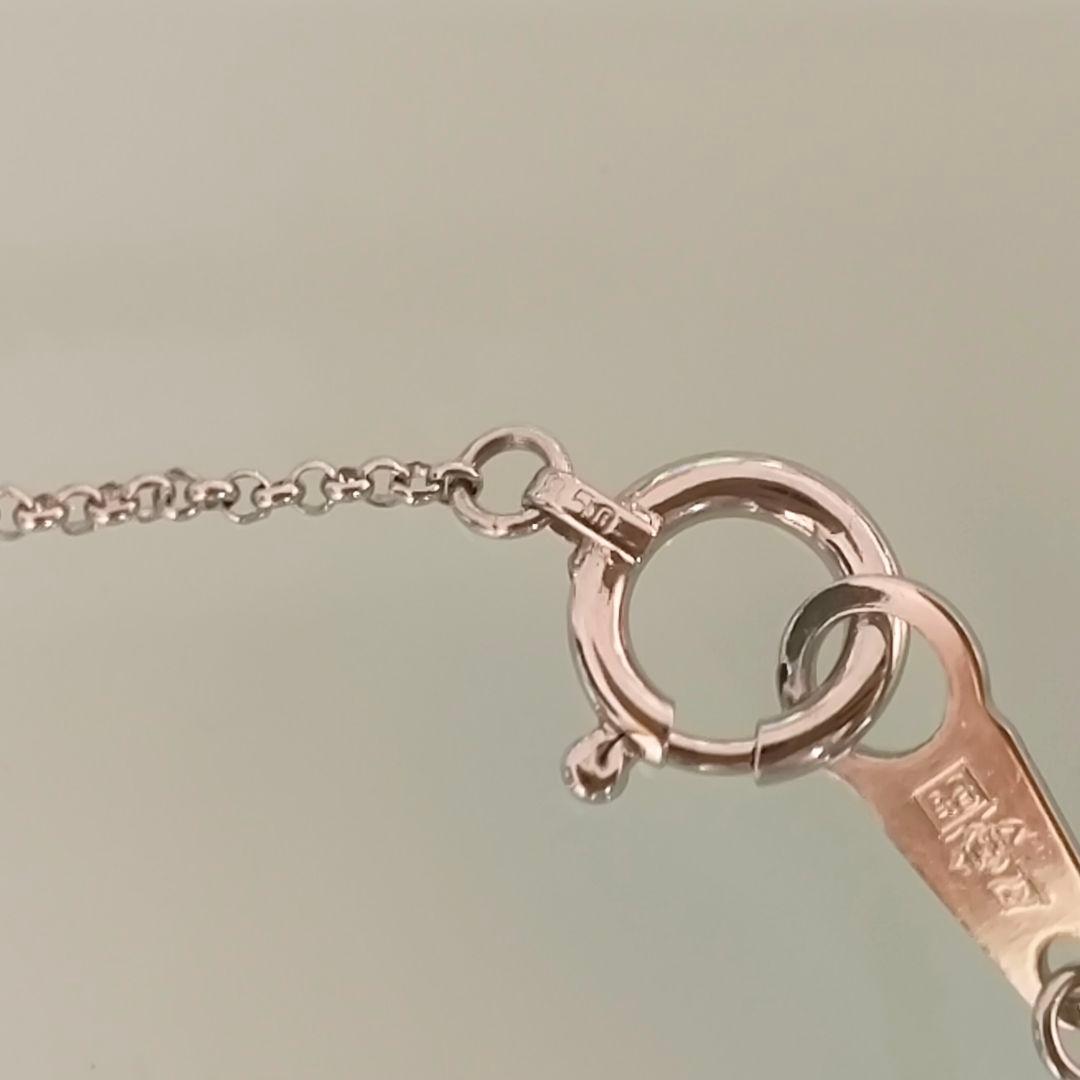 プラチナ　ダイヤモンド　約 0.4ct　1粒　しずく　ドロップ　ネックレス