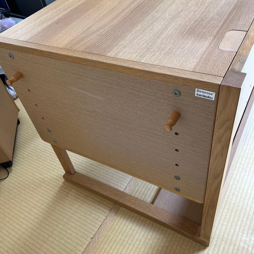 カリモク✖️ベネッセ　①学習机のみ (②ワゴンとのセット販売です)