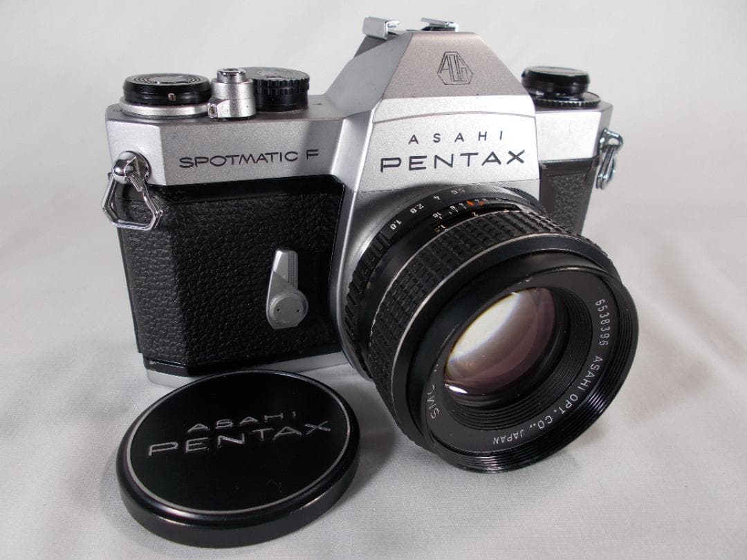 フィルムカメラ 整備済 完動品　Pentax SPF + f/1.8　N188