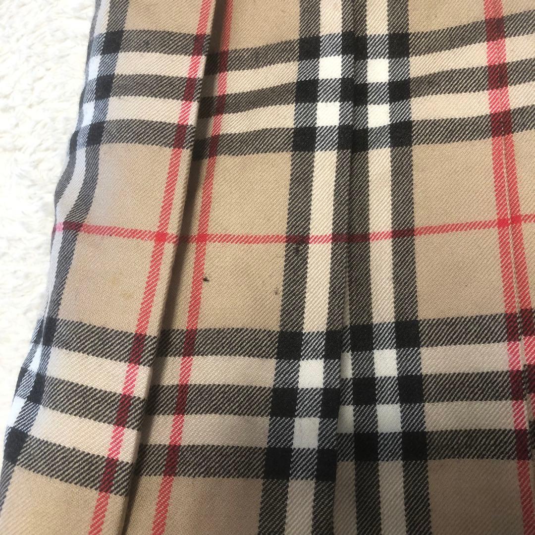 バーバリーロンドン　ドッキングプリーツワンピース　タートルネック　ノバチェック