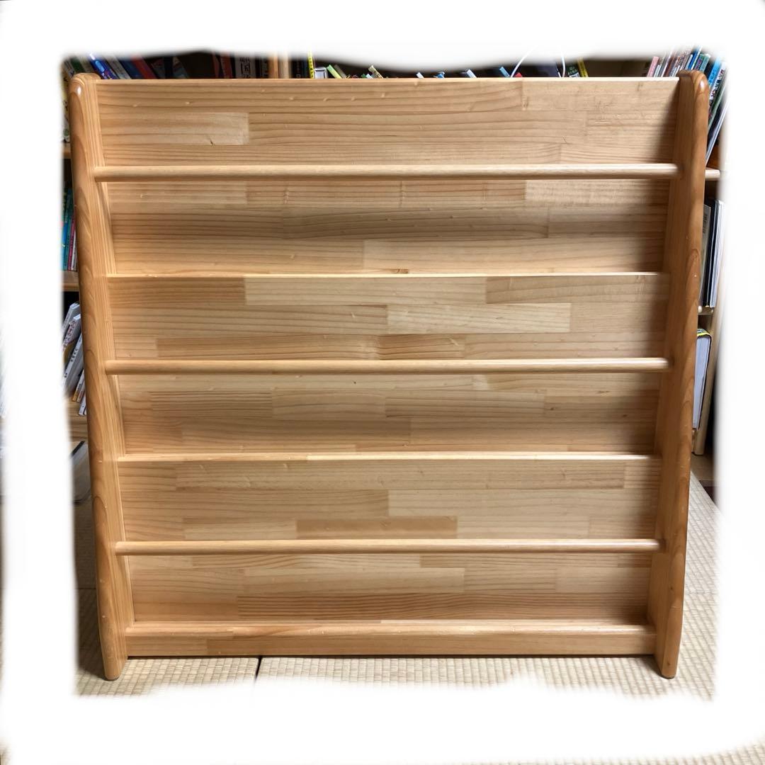 ブロック社ブックスタンド壁面型　国産木製家具　日本製　モンテッソーリ 教育