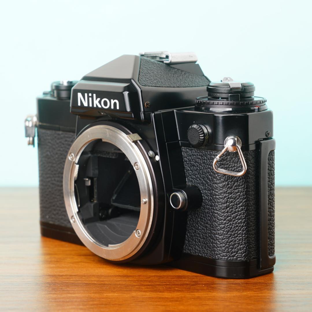 [美品] 完動品◎ニコン FE ブラック フィルムカメラ 防湿庫管理 #78