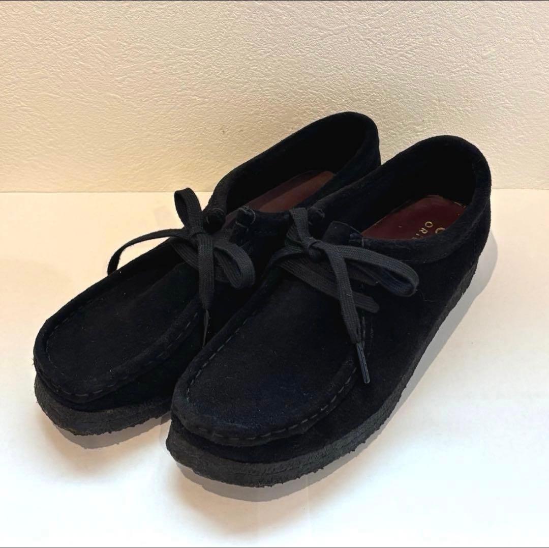 Clarks Wallabee ブラックスエード UK5 1/2(24cm)