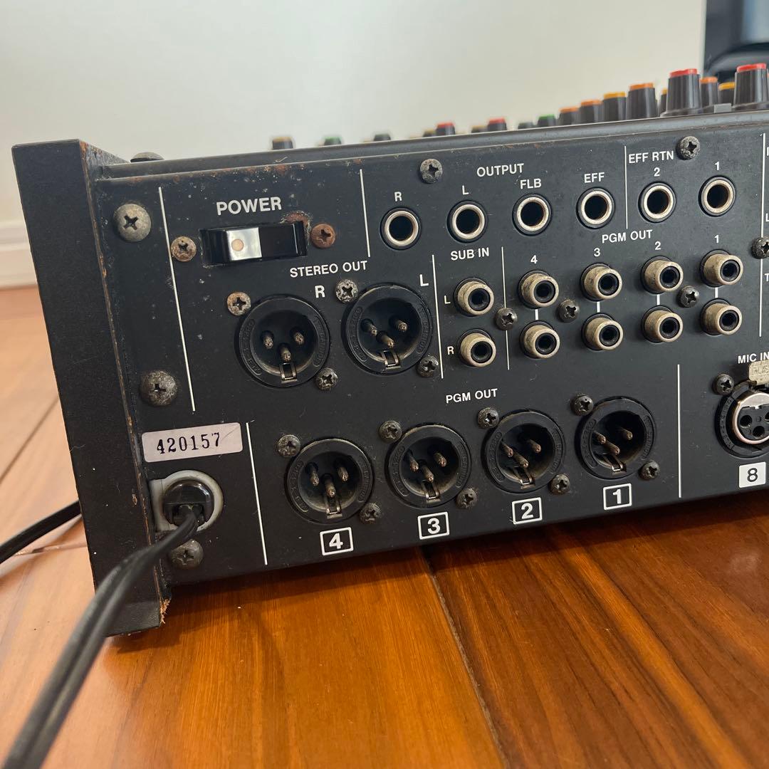 TASCAM M-208 アナログミキサー｜通電・メーター動作確認済／現状品