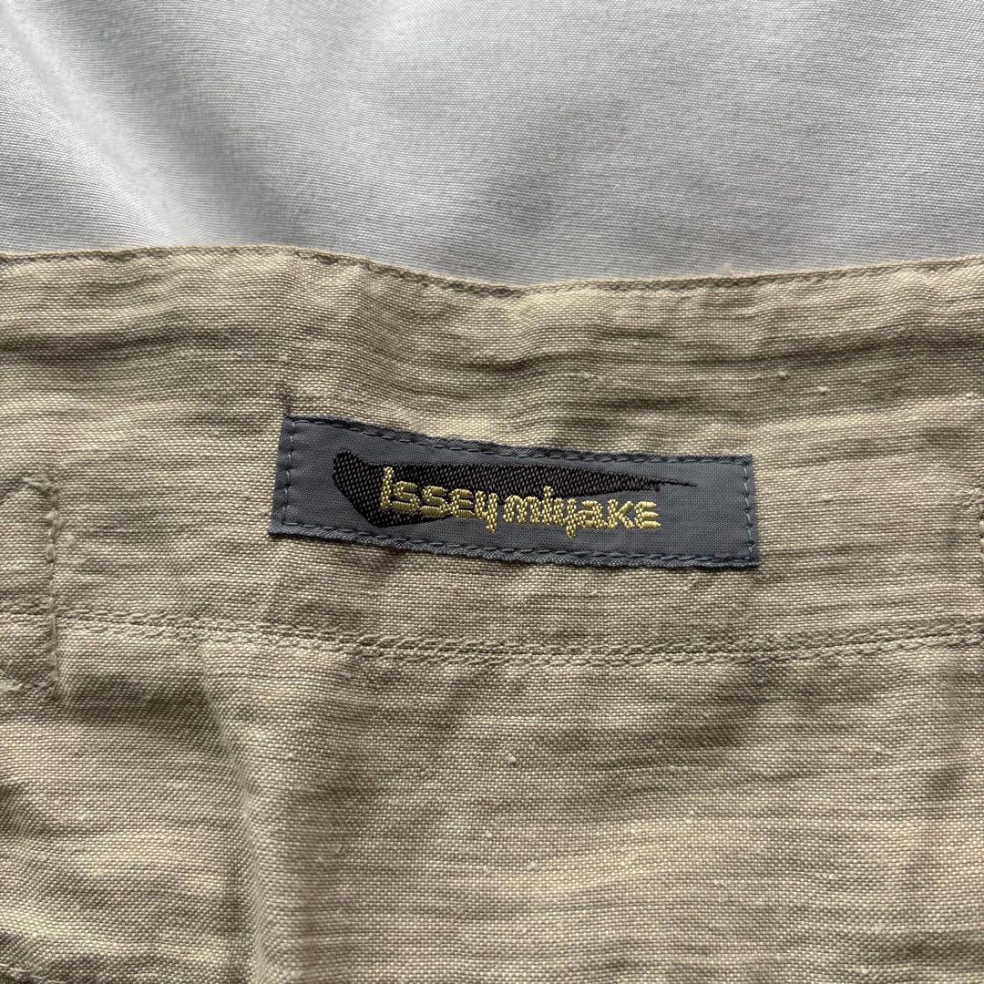 ISSEY MIYAKE 80s 筆タグ リネン バルーン 7分丈 M 日本製
