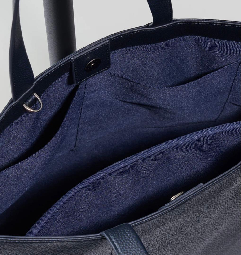 ソージュ　ヴィーガンレザーマチ付　トートバッグ