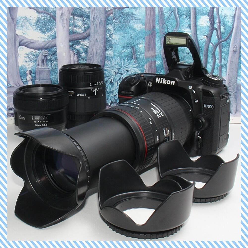 ❤️高性能の詰まった軽量ボディ❤️ニコン D7500 トリプルレンズ❤️