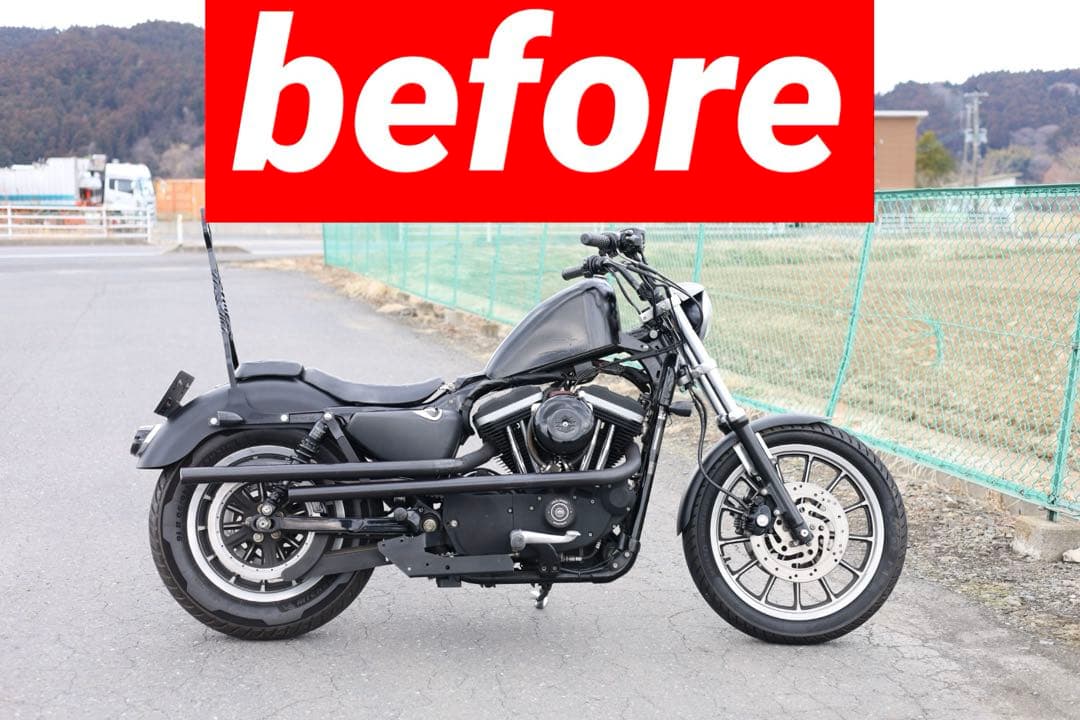 【良品】スポーツスター39ｍｍフォーク+6in（15cm）フォークジョイント延長