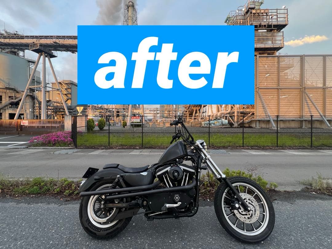 【良品】スポーツスター39ｍｍフォーク+6in（15cm）フォークジョイント延長