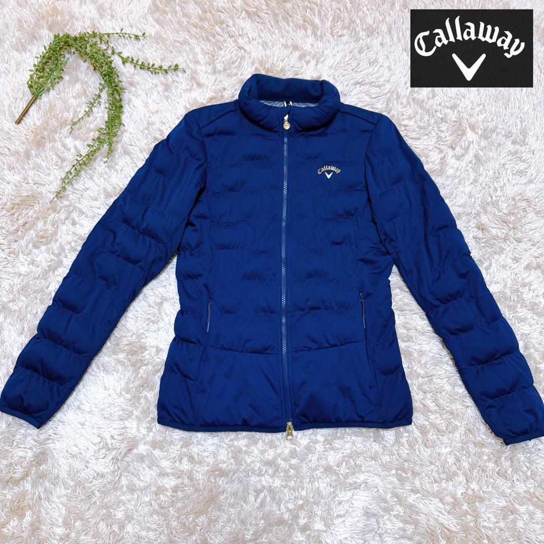 最終価格！【美品】キャロウェイ　中綿　ダウンジャケット　ネイビー　レディース　L