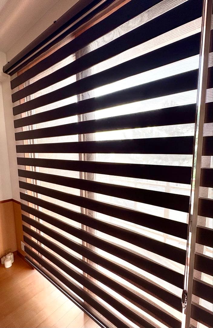 【3本セット】eeHAUS ロールスクリーン モカ W180×H210cm