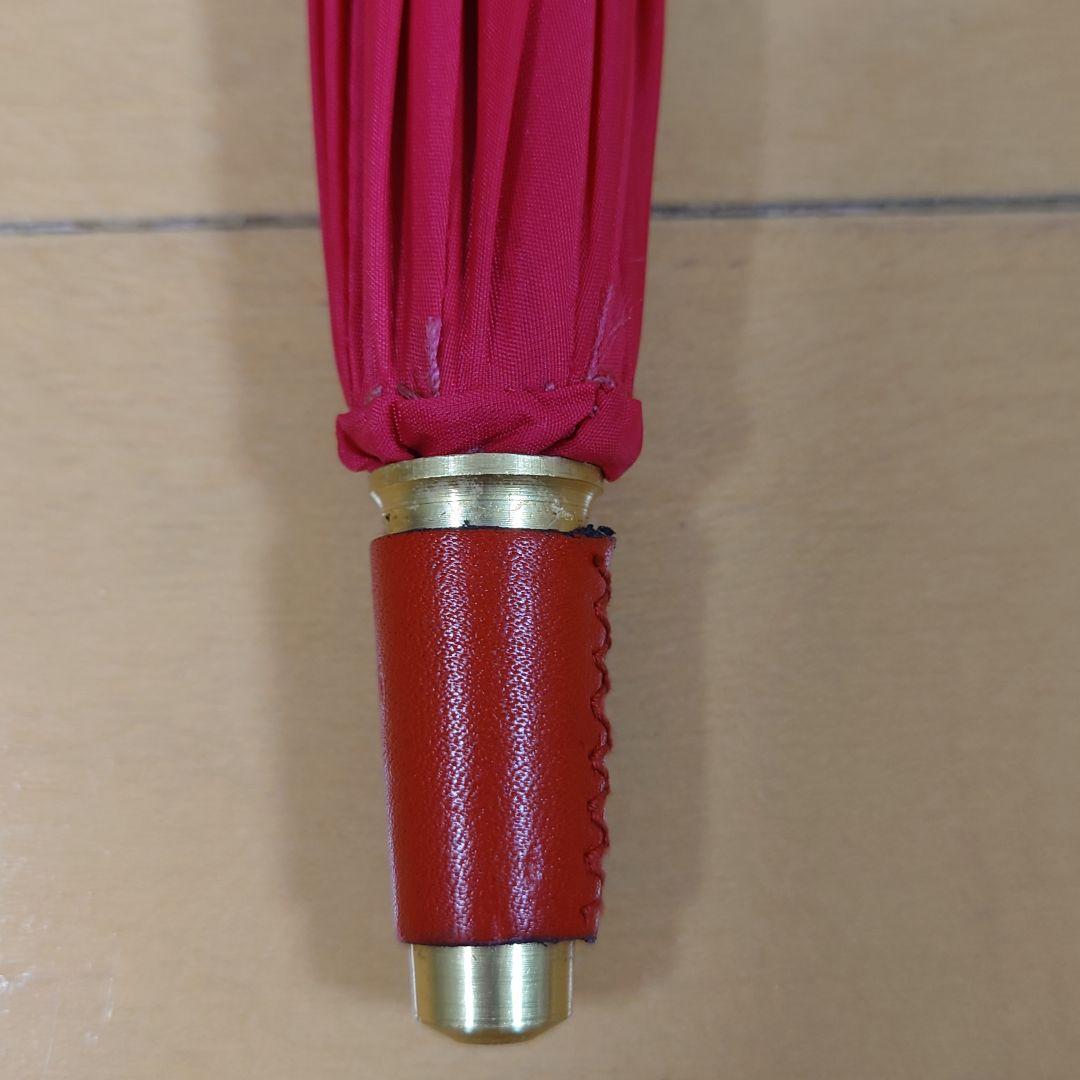 英国製高級傘FOX UMBRELLAS フォックスアンブレラレッド〜ピンク長傘