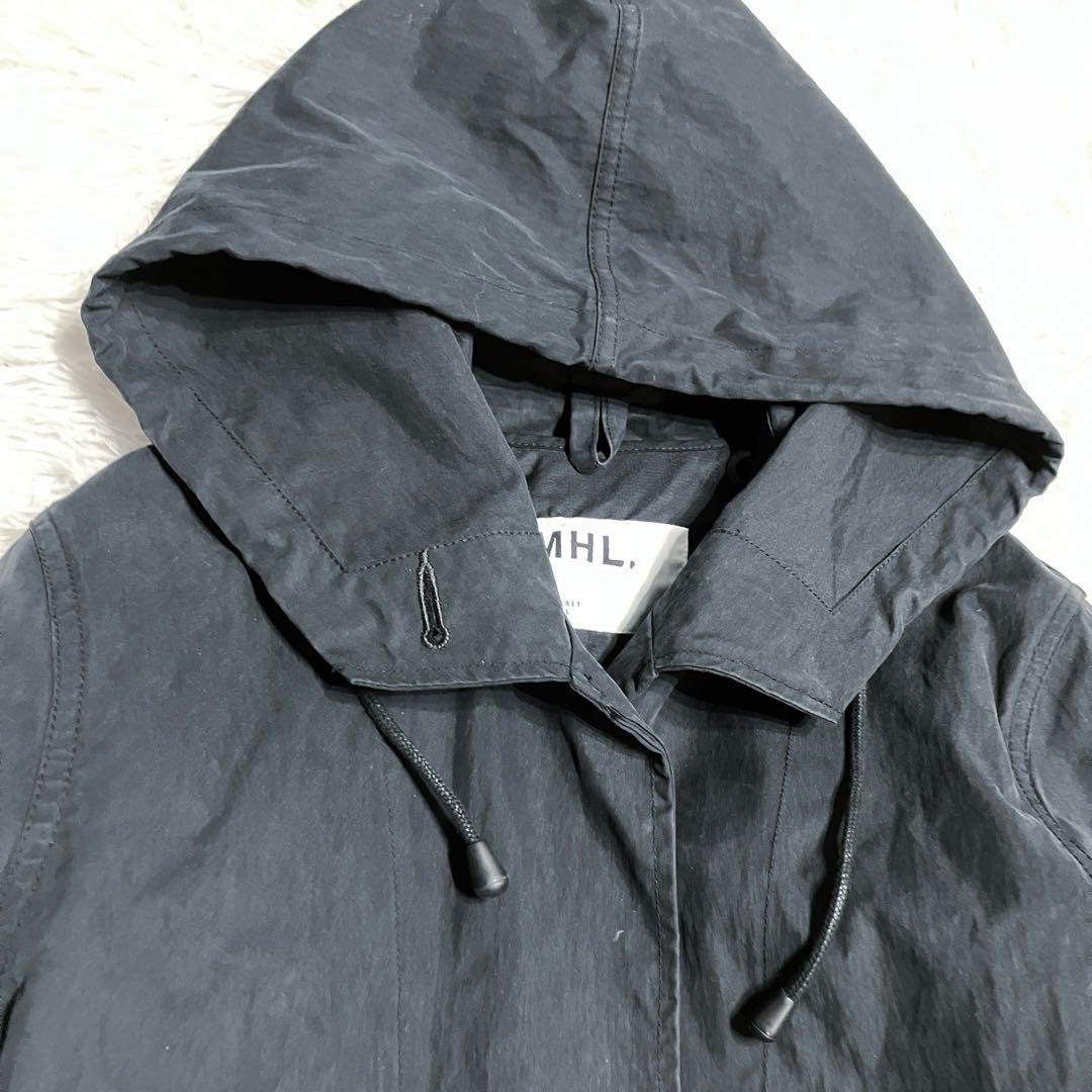 マーガレットハウエル MHL. モッズコート ライナー付き 人気デザイン 黒 M