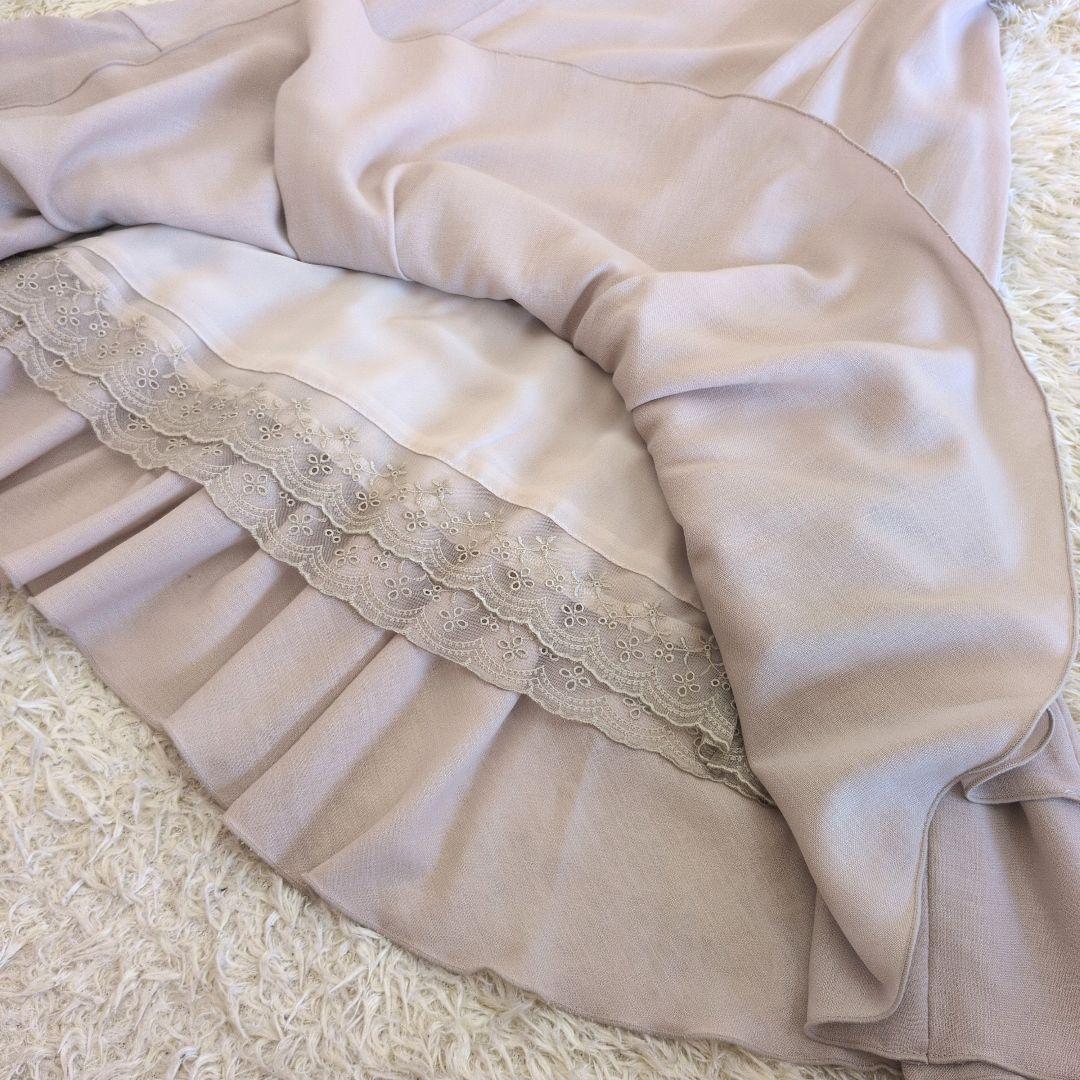 日本製★FOXEY　ノースリーブワンピース　フリル　40