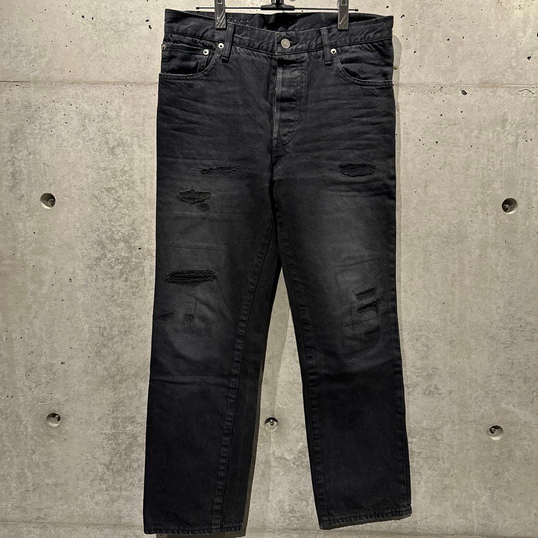 パンツ visvim SOCIAL SCULPTURE 10 CMYK BLK DMGD