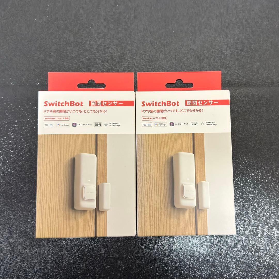 switchbot 新品未開封開閉センサーx2、中古HUB2、中古人感センサー
