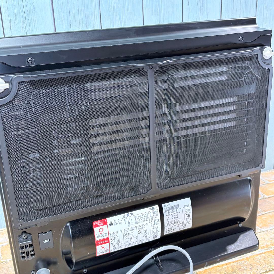 リンナイ RC-U5801E ガスファンヒーター 都市ガス ブラック