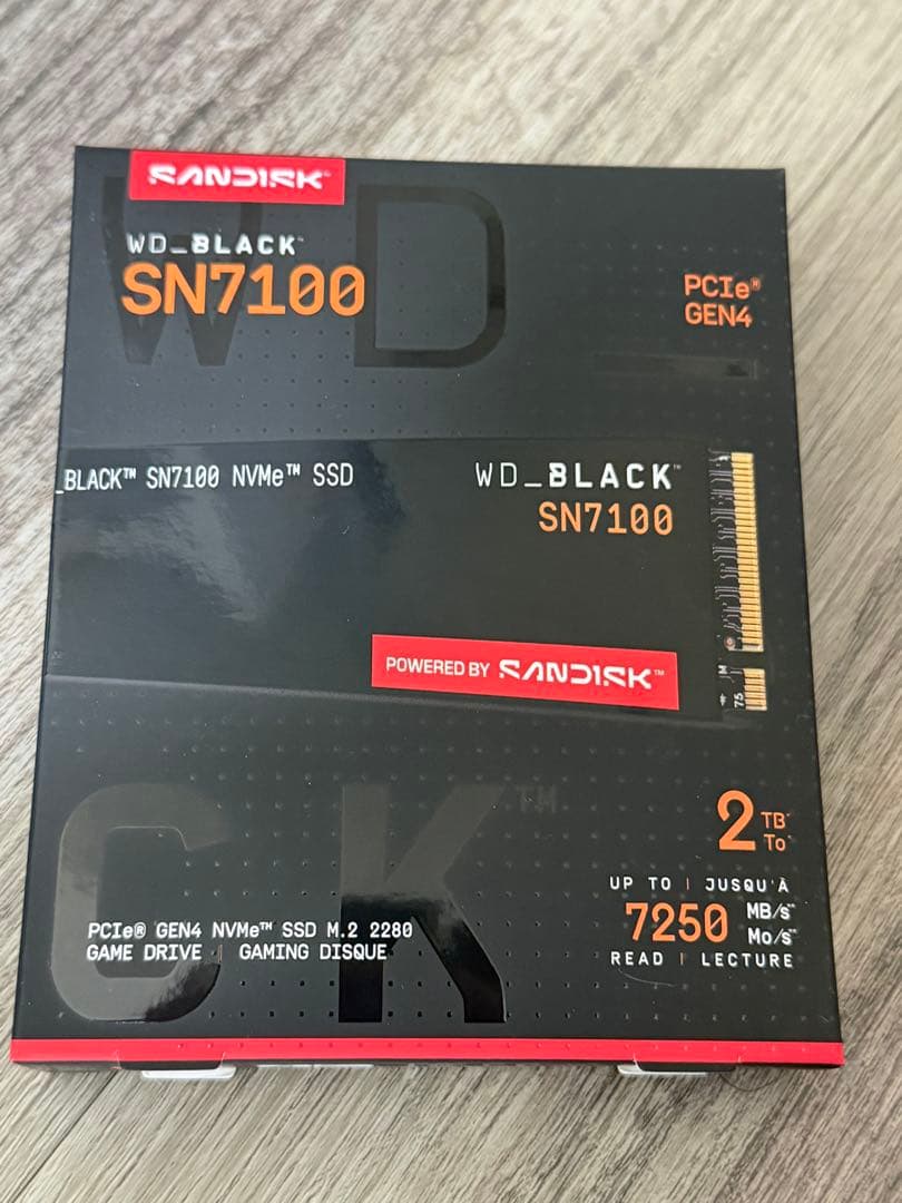 内蔵型SSD WD_BLACK SN7100 2TB SSD M.2 2280