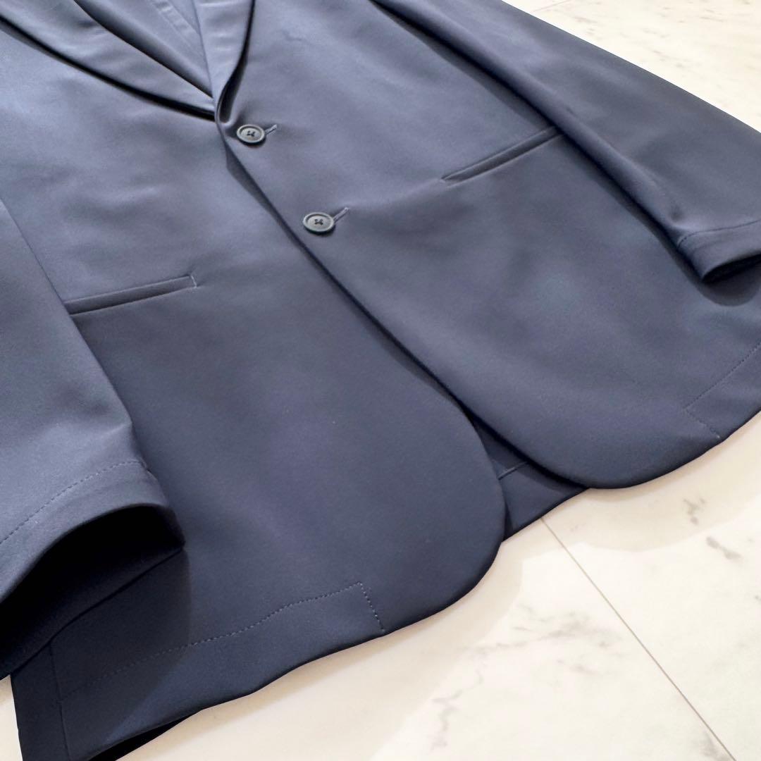 【美品】Theory セオリー トラベルスーツ ジャージー ビジネス ネイビー