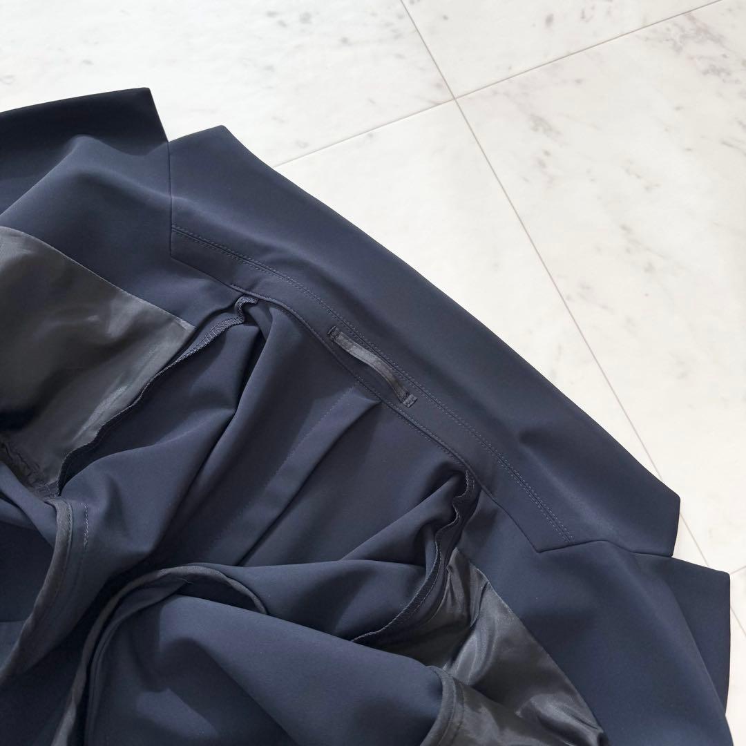 【美品】Theory セオリー トラベルスーツ ジャージー ビジネス ネイビー