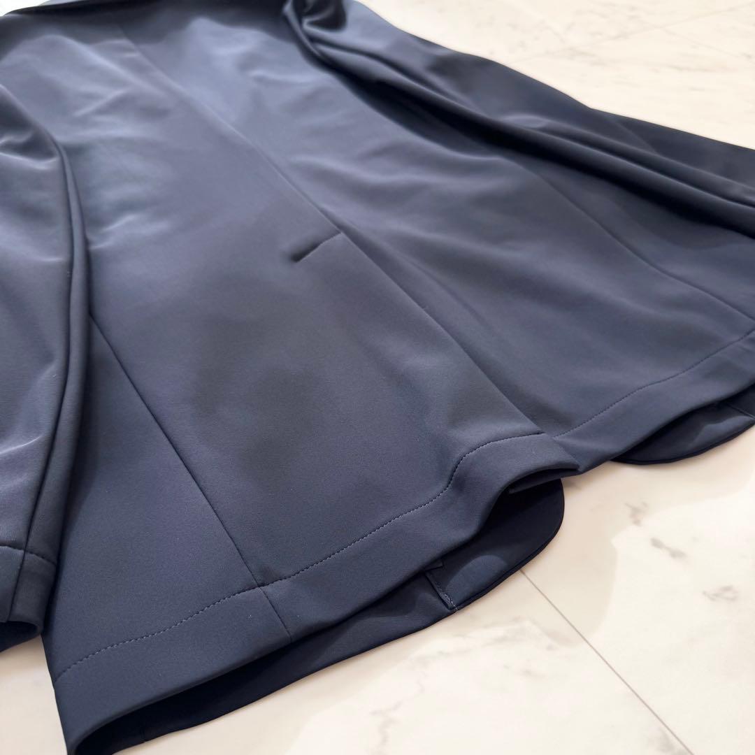 【美品】Theory セオリー トラベルスーツ ジャージー ビジネス ネイビー